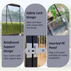 6X4FT Walk-In Greenhouse with Drainage Garden Outdoor Polycarbonate Green House