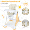 Baby Highchair Adjustable Folding Infant High Chair Toddler Dining Feeding Chair