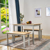 Solid Wood Dining Table and Chairs Bench Set Kitchen Room Home Furniture New
