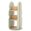 GYMAX Kid’s Rotating Bookshelf 360° Display Corner Book Shelf Green