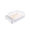 Large Semi-Open Cat Litter Box Deep Pan Anti-Splashing Cat Toilet Potty Tray