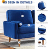 Modern Vesgantti 2 3 Seater Sofa 176cm with 2 Bolster Pillows & Wooden Legs New
