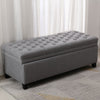 Rect Ottoman Stool Bench Storage Box Pouffe Seat Blanket Bedding Toy Chest Chair