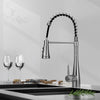 Stainless Steel Taps Kitchen Sink Mixer Swivel Spout Single Lever Mono Faucet