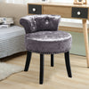 Contemporary Vanity Stool Fabric Velvet Dressing Table Upholstered Makeup Chair