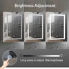 Bathroom Mirror Cabinet w/ LED Shelves Storage Illuminated Lights Wall Mounted
