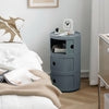 Modern Bedside Table Bedroom Sofa Side End Multi-functional Round Storage Unit