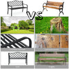 Garden Patio Bench Loveseat Outdoor Decor Furniture Park Bench Chair w/Backrest