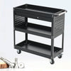 Large Metal Tool Chest Box Roller Cabinet Garage Tool Storage Cart Drawer w/Keys