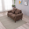 Panana 2 Seats Loveseat Couch Sofa Ottoman Upholstered Furniture for Small Space