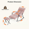 Relax Rocking Chair Adjustable Armchair w/Footstool, Reclining Chair w/Storage