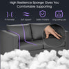 Modern Loveseat Sofa PU Leather Sofa Couch Single Armchair Couch