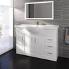Basin Vanity Unit Sink Cabinet Bathroom Storage Furniture 1200mm White Gloss