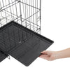 Pet Dog Cage Puppy Crate with Tray Small Medium Large Training Metal Wire Cages