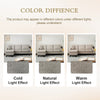 L Shape Corner Sofa Linen 3 Seater Sectional Sofa Couch with Chaise Lounge Beige