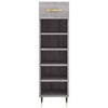 Shoe Cabinet Grey Sonoma 30x35x105 cm Engineered Wood