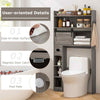 Over The Toilet Storage Cabinet Bathroom Organizer Toilet Rack-Grey