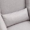 Upholstered Fabric High Wing Back Armchair Accent Chair Lounge Stud Sofa Seat