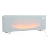 43INCH Freestand/Wall Mounted Electric LED Fireplace Glass Panel 7 Colour Fire