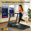 MERACH Foldable Treadmill T12 Incline 0.8-12km/H Walking Pad Save Space LED Disp