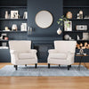 Single Sofa Occasional Leisure Chair Wide Backrest for LivingRoom Bedroom Office