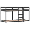 Bunk Bed with Curtains 90x190 Solid Wood Pine D3E4