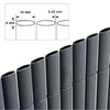 Garden Screening Roll PVC Fence Privacy Border Panel Bamboo Effect Fencing Cover