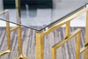 Set of 3 Glass Nesting Coffee Tables Stacking End Side Tables for Living Room