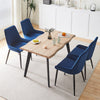 Dining Table Dining Room Kitchen Garden Table Metal Straight Legs Wooden Color
