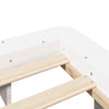 Bed Frame White 120x200 Solid Wood Pine T6R4