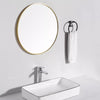 40/50/60/80cm Bathroom Mirror Round Frame Home Glass Wall Mounted Vanity Circle