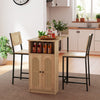 3-Piece Bar Table and Chairs Set Counter Height Kitchen Table