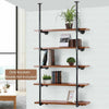 5-layer × 2 Industrial Floating Shelf,Water Pipe Shelf,DIY Rustic Ceiling Hung
