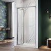Bi Fold Shower Enclosure Door With Magnetic Stripes Wet Room Glass Cubicle
