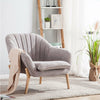 Nordic Occasional Bedroom Living Room Accent Chair Thick Cushioned Seat Armchair