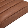 Retro Single PU Leather Armchair Seat Upholstered Chair Metal Frame Leisure Sofa