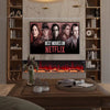 LED Fireplace Media Wall Fire Wall Mounted / Standing Electric Heater 40-100in