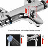 Chrome Bathroom Thermostatic Bath Shower Mixer Taps Deck Mounted Valve Bar Tap