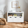 3 Drawer Storage Cabinet Wooden Bookshelf Display Rack Kids Toy Organizer Table