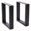 Set of 2 Industrial Table Parts Black Metal Table Legs Office Bench Worktop Desk