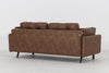 Swyft Model 04 3 Seat Sofa Bed - Chestnut Faux Leather RRP £2069