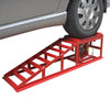 2x Car Ramps Lift 2 Ton Hydraulic Lifting Jack Height Adjustable Garage Workshop