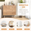 Modern 4-Drawer Dresser Wooden Storage Chest Cabinet Storage Organizer