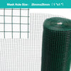 6M/ 30M PVC Green Coated Chicken Wire Mesh Fencing Garden Barrier Metal Fence