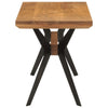 Dining Bench Seat Chair Seating Solid Wood Acacia and Steel