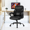 High Back Office Chair with Metal Base and Rocking Backrest
