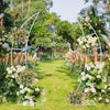 2pcs Moon Gate Wedding Party Arch Frame Moon-Shaped Iron Stand Backdrop Props UK