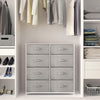 Fabric Chest of Drawers 8 Drawer Bedroom Storage Unit Clothes Organizer Dresser