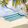 Double Size Outdoor Patio Quilted Hammock Folding Hammock with Detachable Pillow