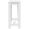 Bar Table White 102x50x103.5 cm Engineered Wood